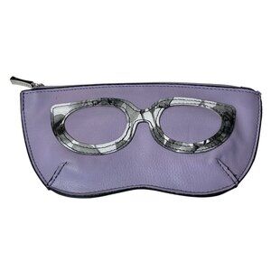 Stylish Mary Kay Zipper Pouch Glasses Case Lavender Compact Playful Practical
